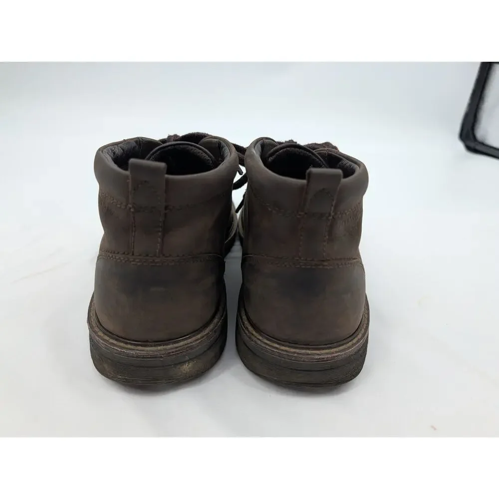 Ecco Chukka Brown Leather Hydro Max Lace Up Boot Size 46 (12 12.5) Outdoors